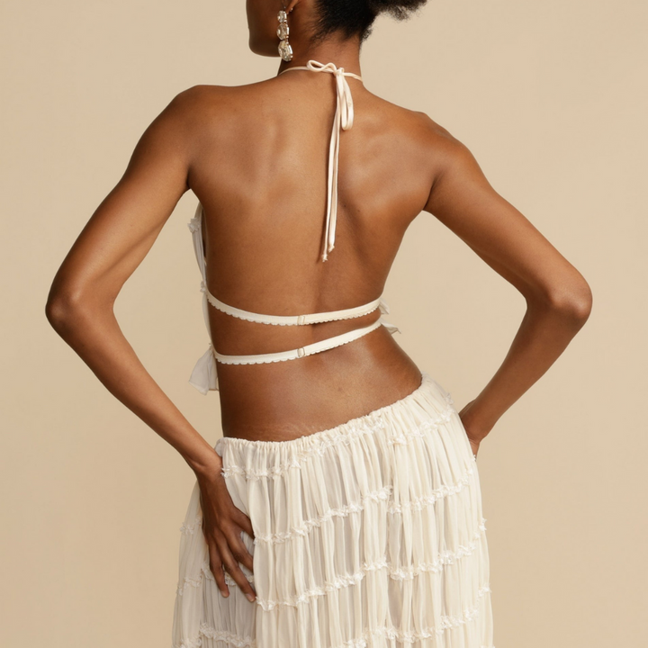 WENDY - Top con Spalline e Gonna Coordinata