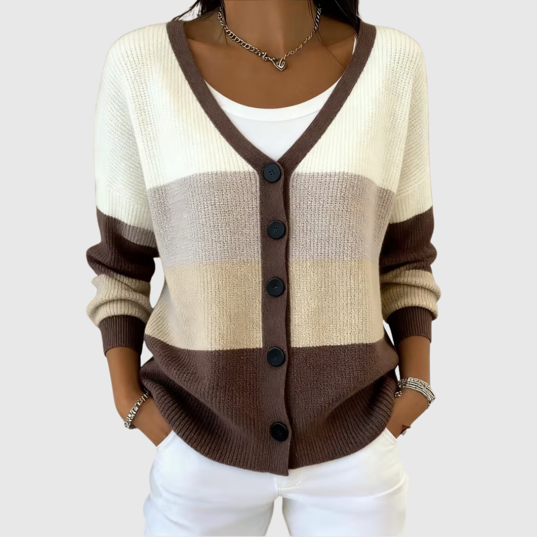 Comfortable Button-Up Knit Cardigan