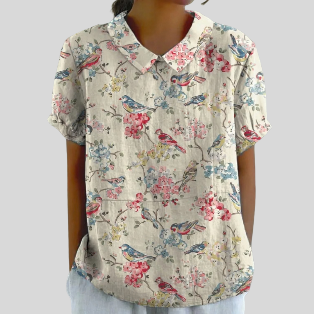 Elegante e Confortevole Top Floreale