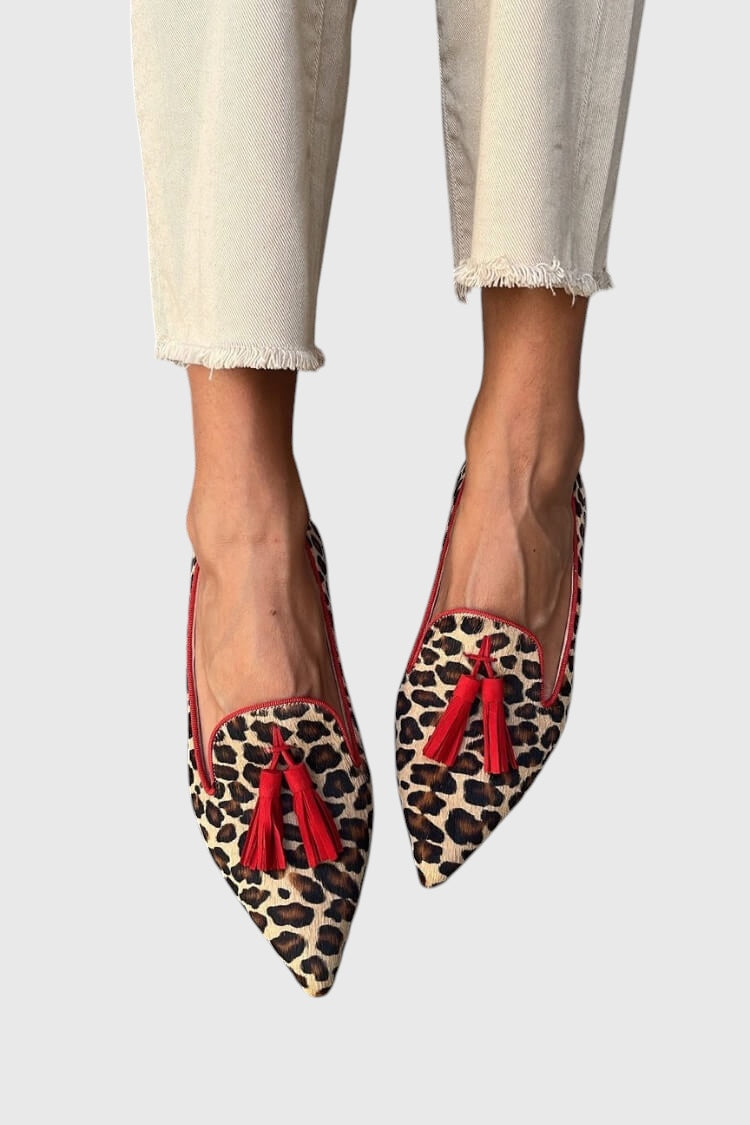 Nela™ | Leopard Print Loafers