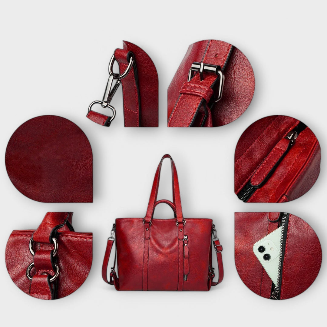 Lou | Large Leather Tote Bag