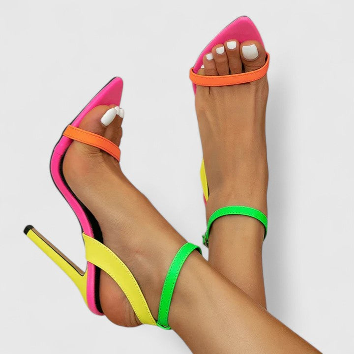 Olive - Stiletto Heels with a Deep V-Cut