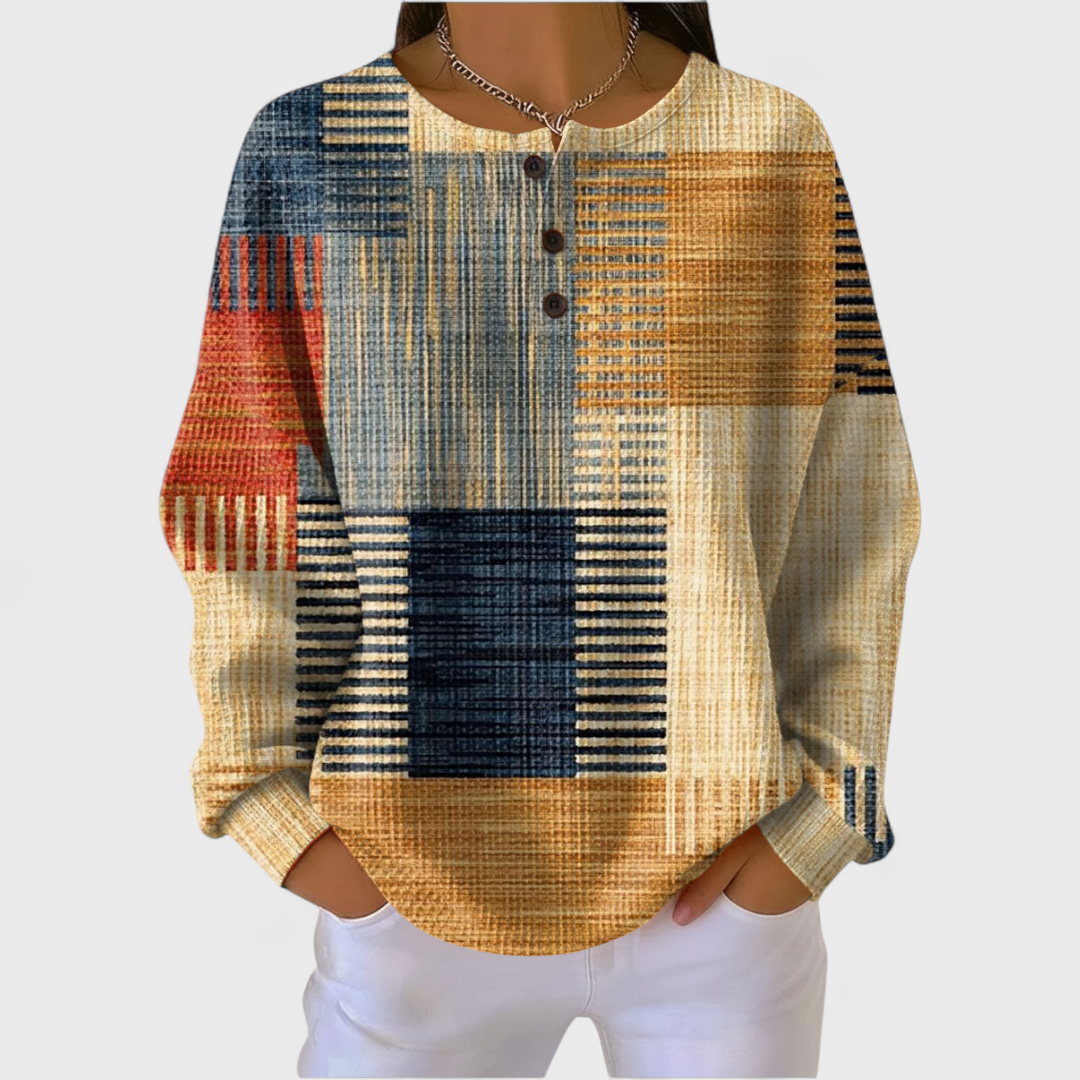 Thea - Pullover Patchwork Colorato