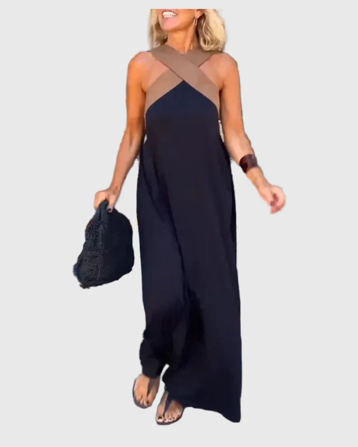 Elena | Elegante Abito Maxi Fluido