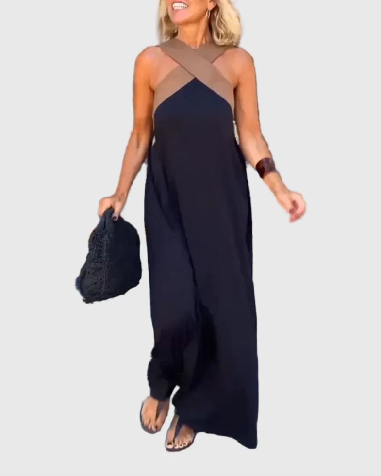 Elena | Elegante Abito Maxi Fluido