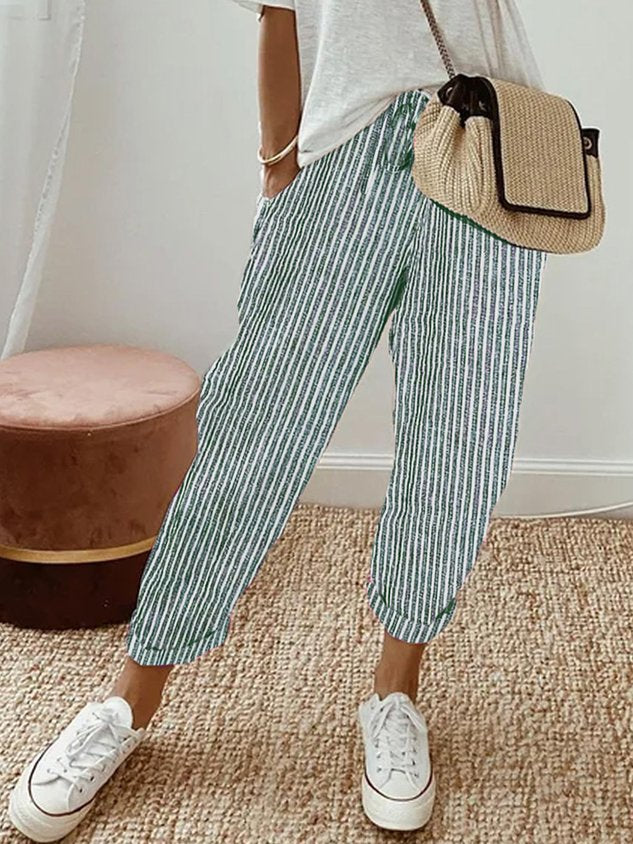 Pantaloni Eleganti e Confortevoli in Tessuto Fluido