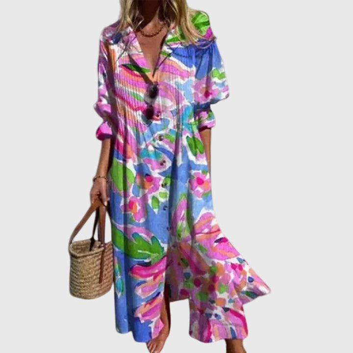 Zariah | Elegante Abito Maxi in Stile Bohemien
