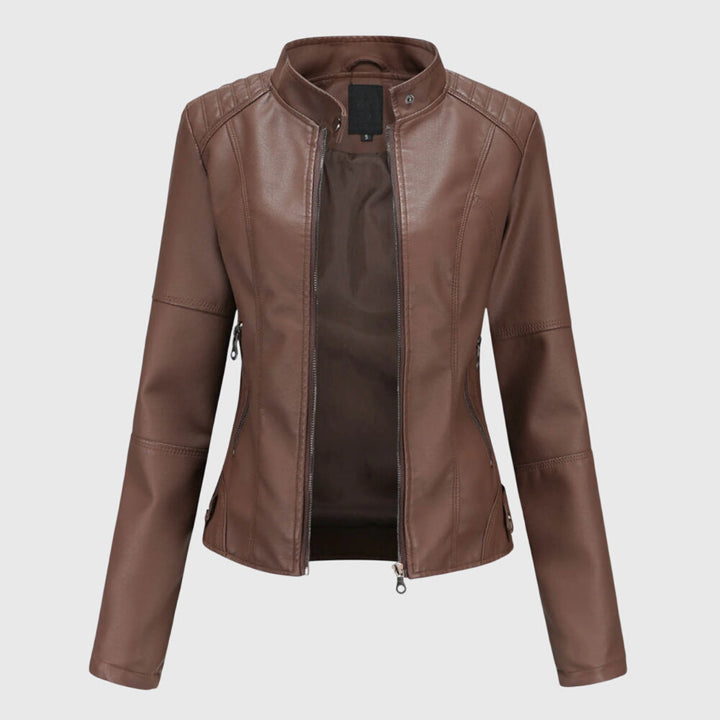 Giorgina™ - Elegante Giacca in Pelle Femminile