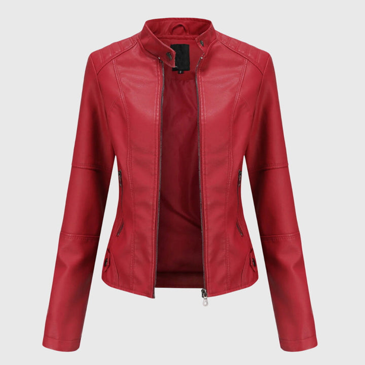 Giorgina™ - Elegante Giacca in Pelle Femminile