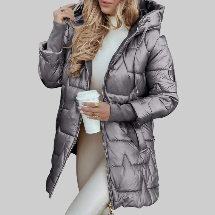 Cecilia | Elegante Cappotto Autunnale con Cappuccio