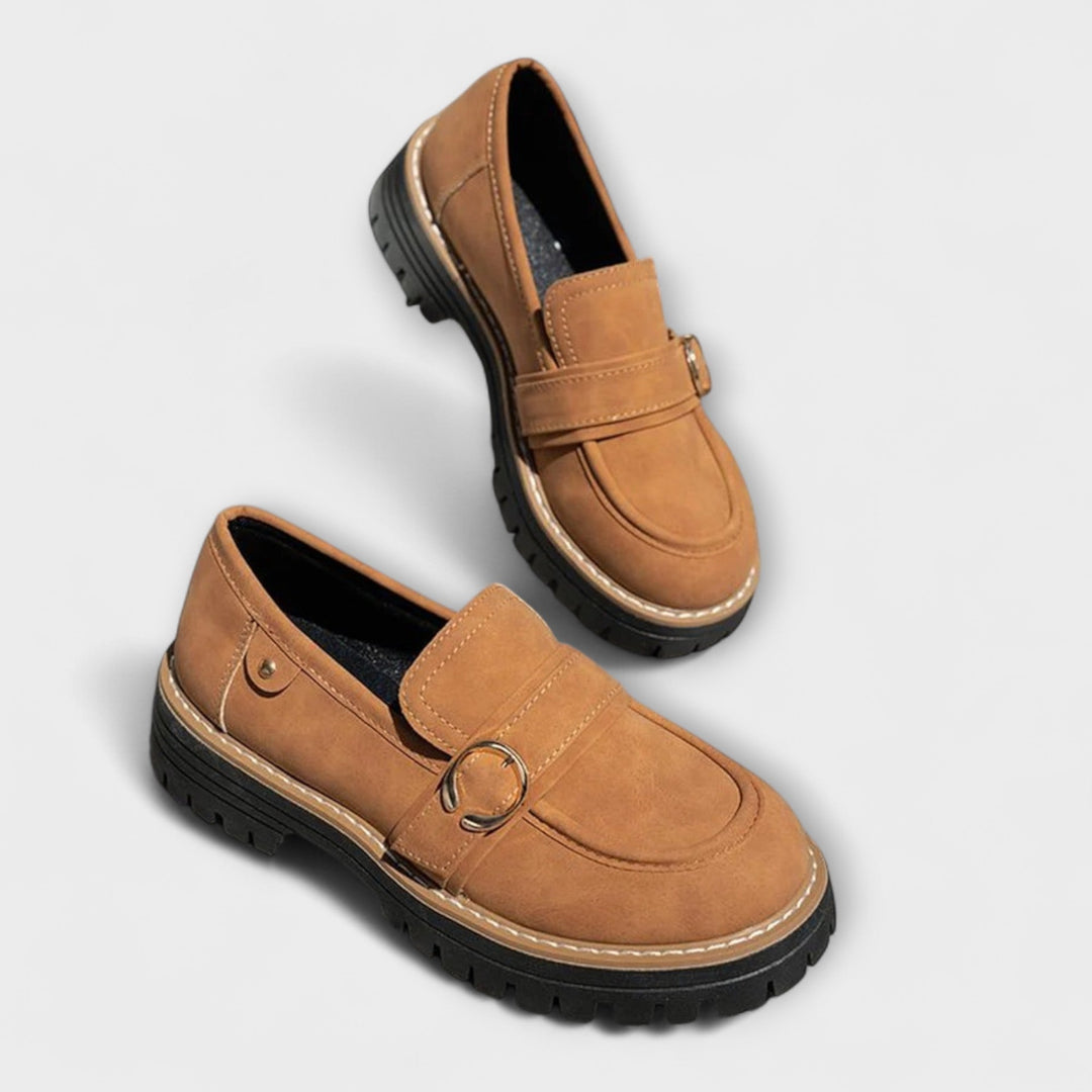 Lora™ | Mocassini Casual con Punta Tonda