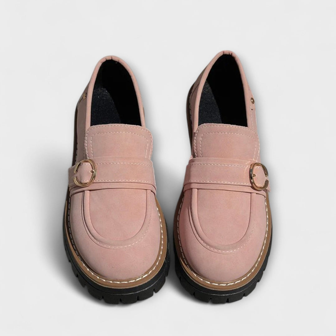 Lora™ | Mocassini Casual con Punta Tonda