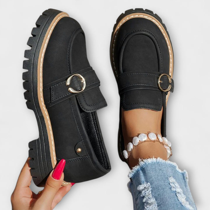 Lora™ | Mocassini Casual con Punta Tonda