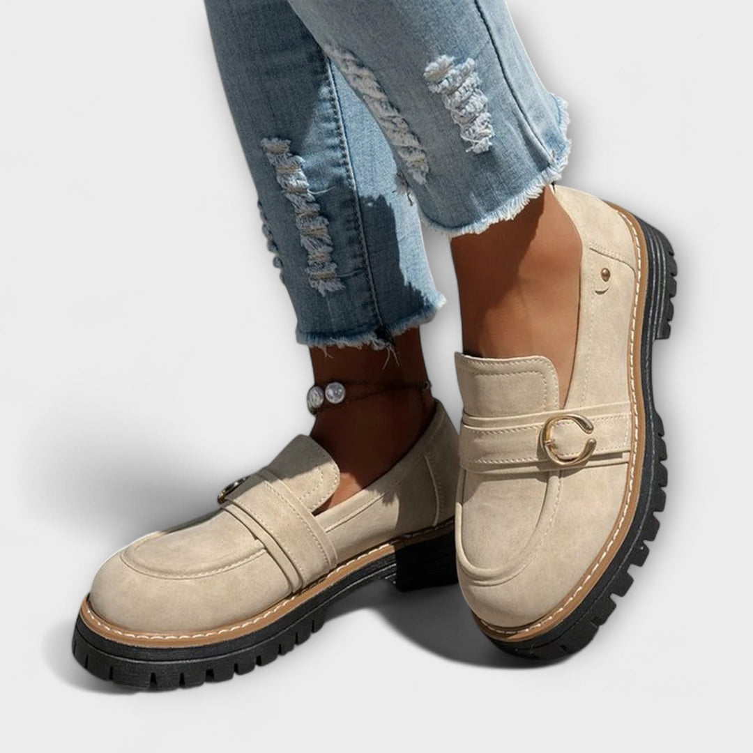 Lora™ | Mocassini Casual con Punta Tonda