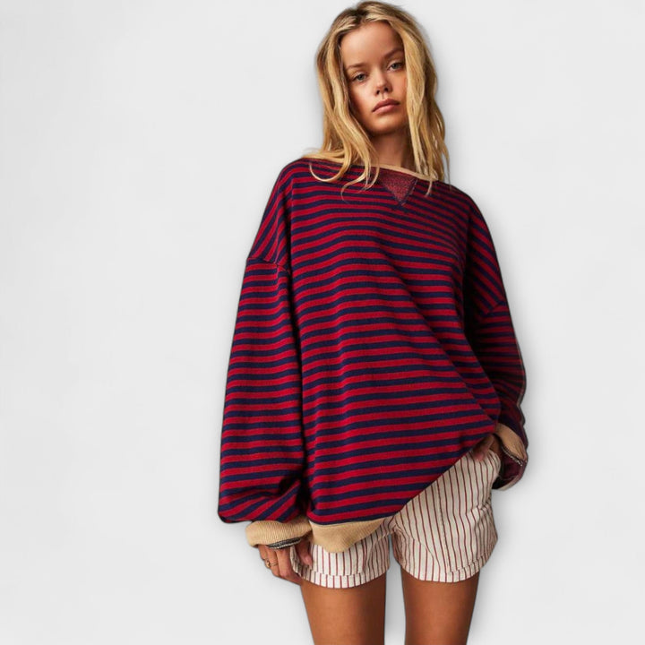 Mary - Maglione Extra Lungo a Righe