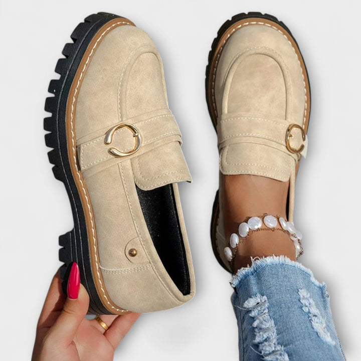 Lora™ | Mocassini Casual con Punta Tonda