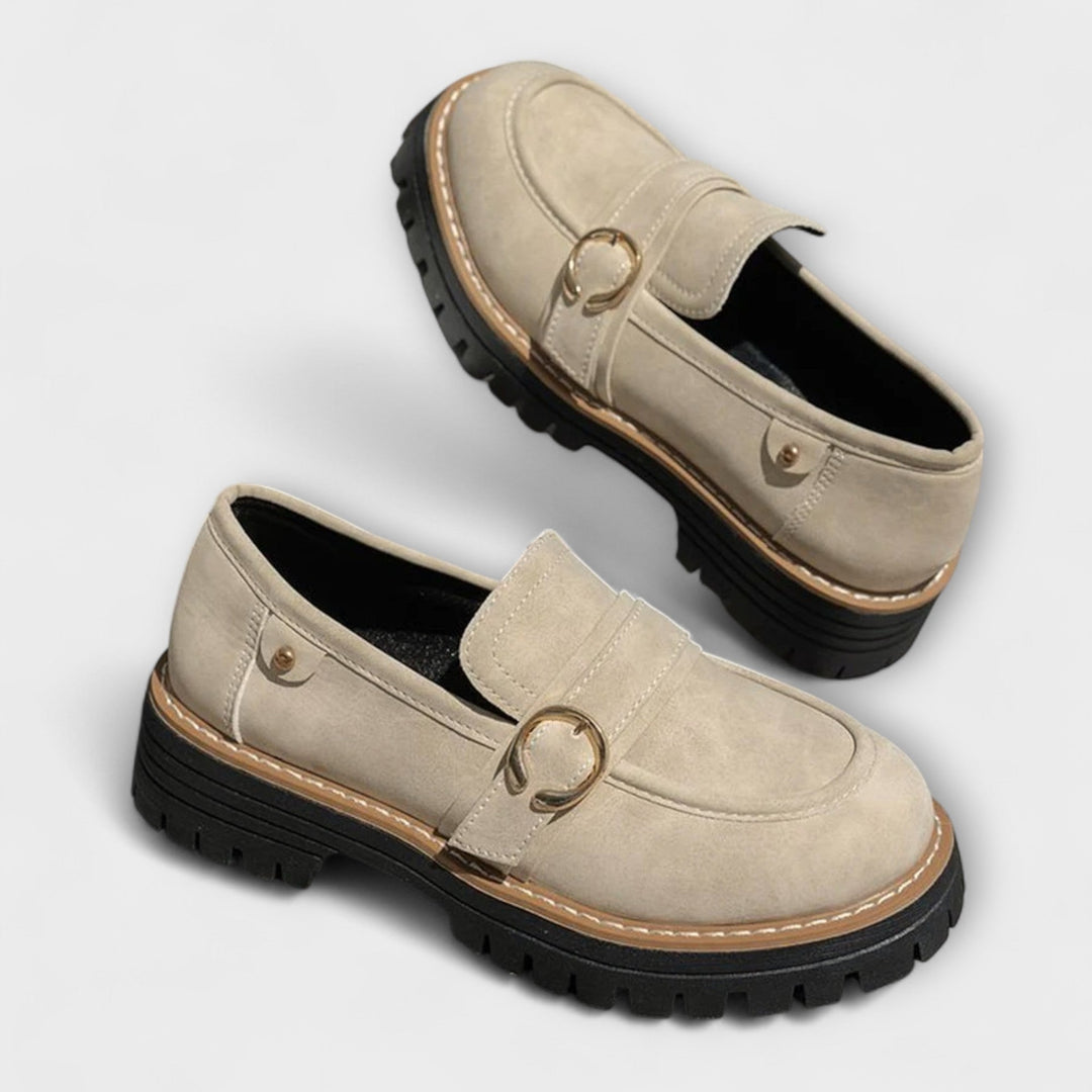 Lora™ | Mocassini Casual con Punta Tonda