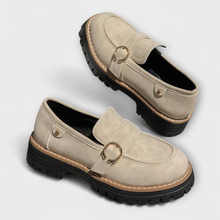 Lora™ | Mocassini Casual con Punta Tonda