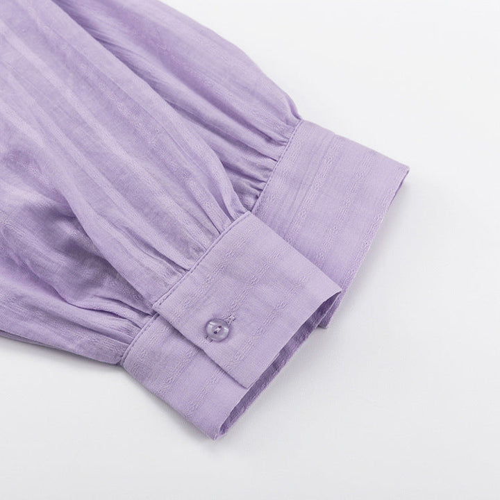 Viola - Set Completo con Camicia Bottonata e Pantaloni Corti Leggeri