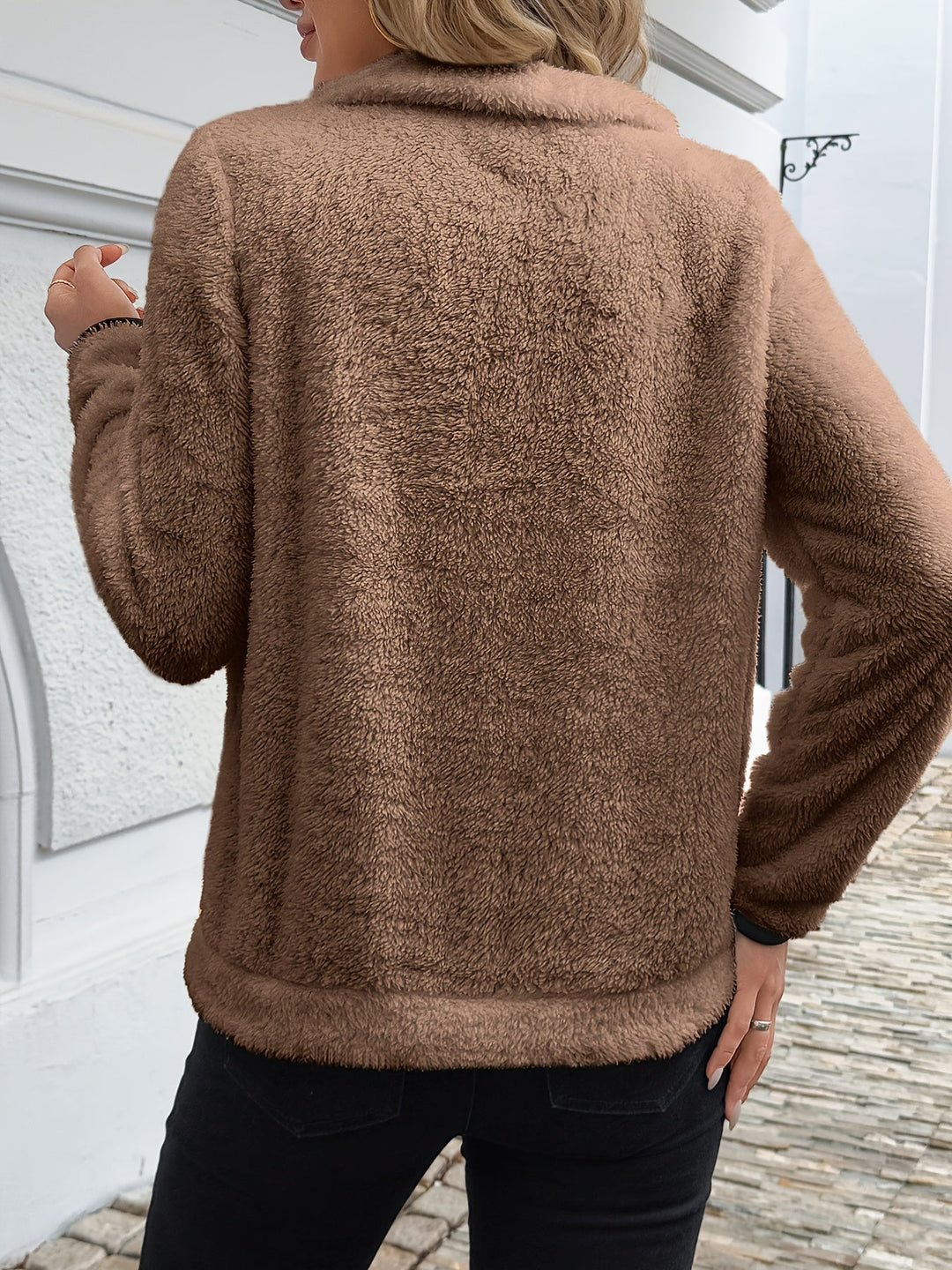 Juliette | Felpa con cappuccio zip a metà altezza