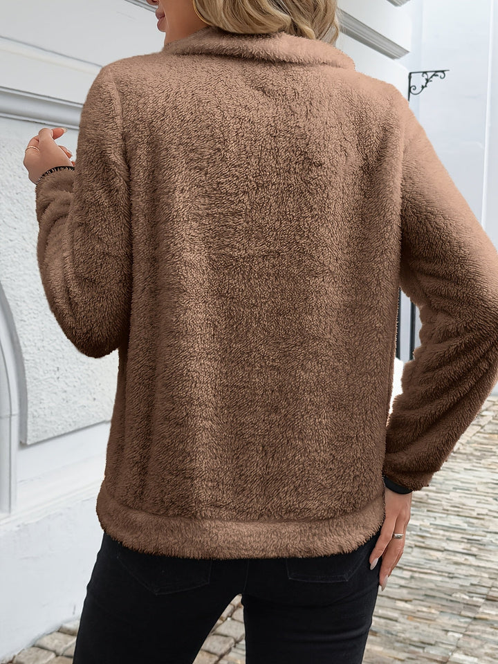 Juliette | Felpa con cappuccio zip a metà altezza