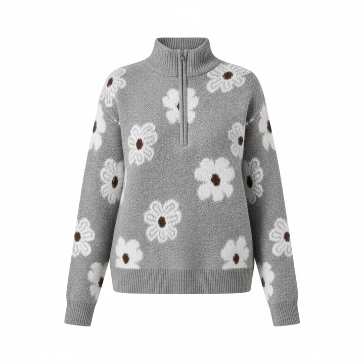 "Bloom™ | Maglione con zip parziale" can be rewritten as "Bloom™ | Pullover con zip parziale".